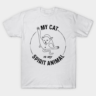 Rude Cat Is My Spirit Animal For Rude Cat Fans T-Shirt